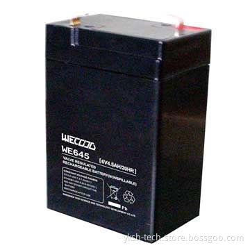 Lead-acid Car Battery for E-bikes with 6V Nominal Voltage, 4.5Ah Capacity